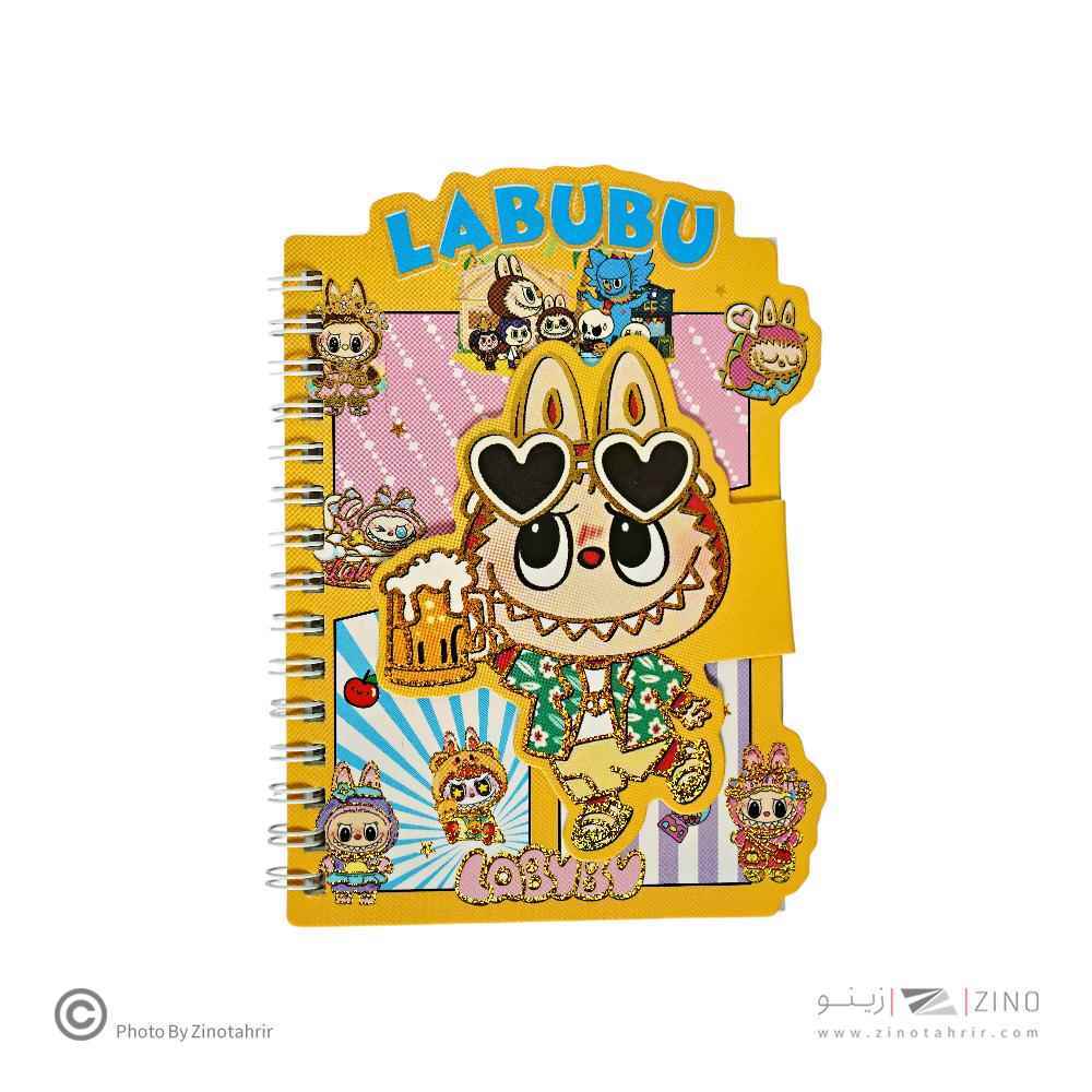 دفتر یادداشت فانتزی(طرح لبوبو) همراه با استیکر کدXAQ
