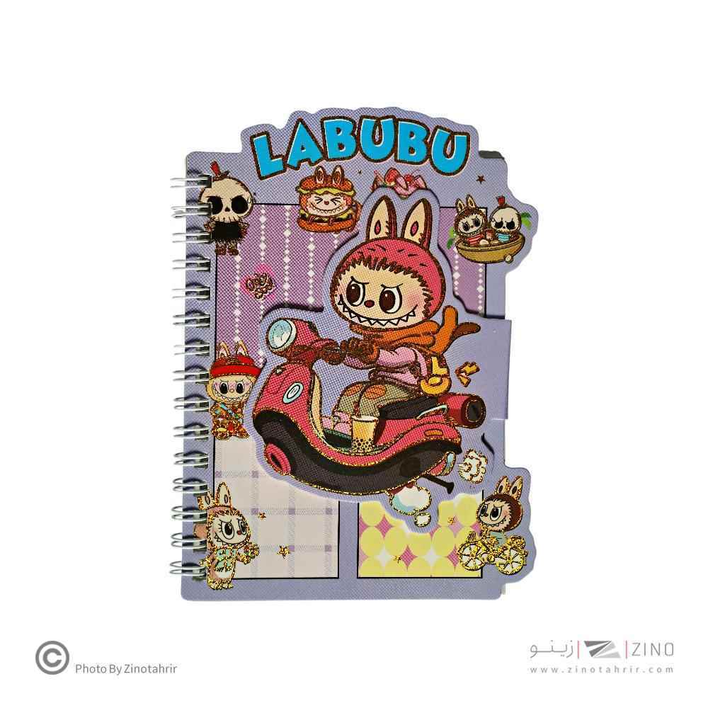 دفتر یادداشت فانتزی(طرح لبوبو) همراه با استیکر کدXAQ