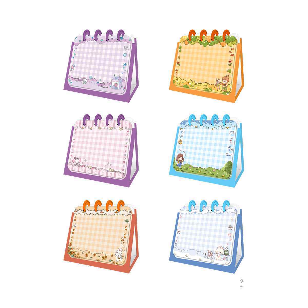 یادداشت رومیزی دکمه ای 10-514 آبرنگ کدa010