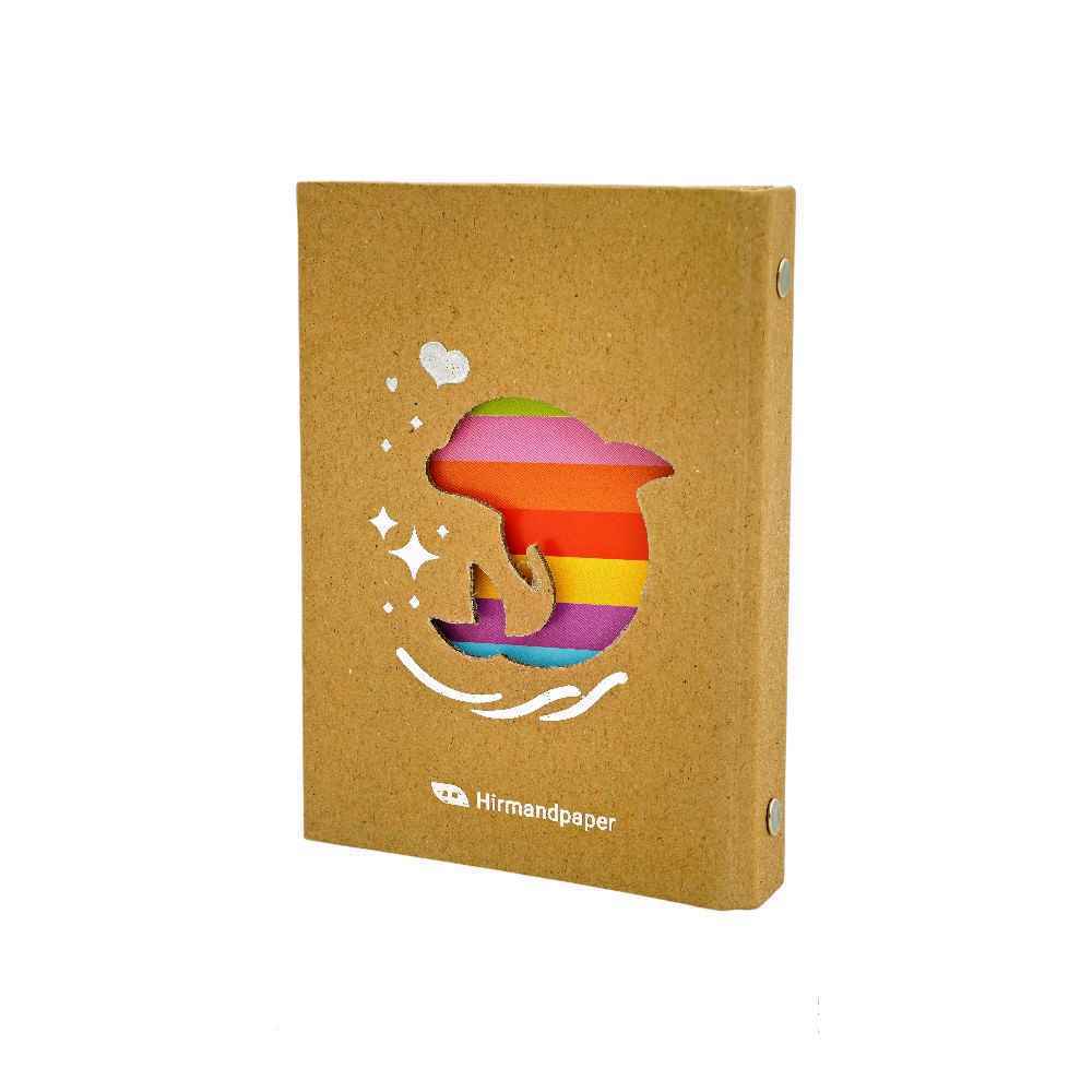 دفتریادداشت کلاسوری 2حلقه کرافت دایکات هیرمندپیپر