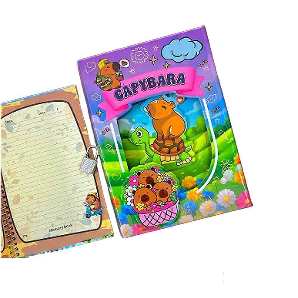 دفترخاطرات فانتزی برجسته طلاکوب قفل دار کینگ کد2042