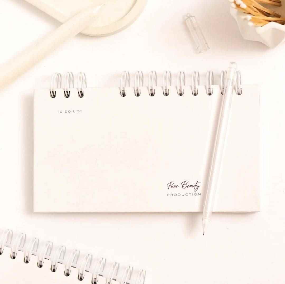 دفتریادداشت تودولیست (کاغذ سفید) 2تکه 210*110  برگ سری پیور بیوتی کد71516