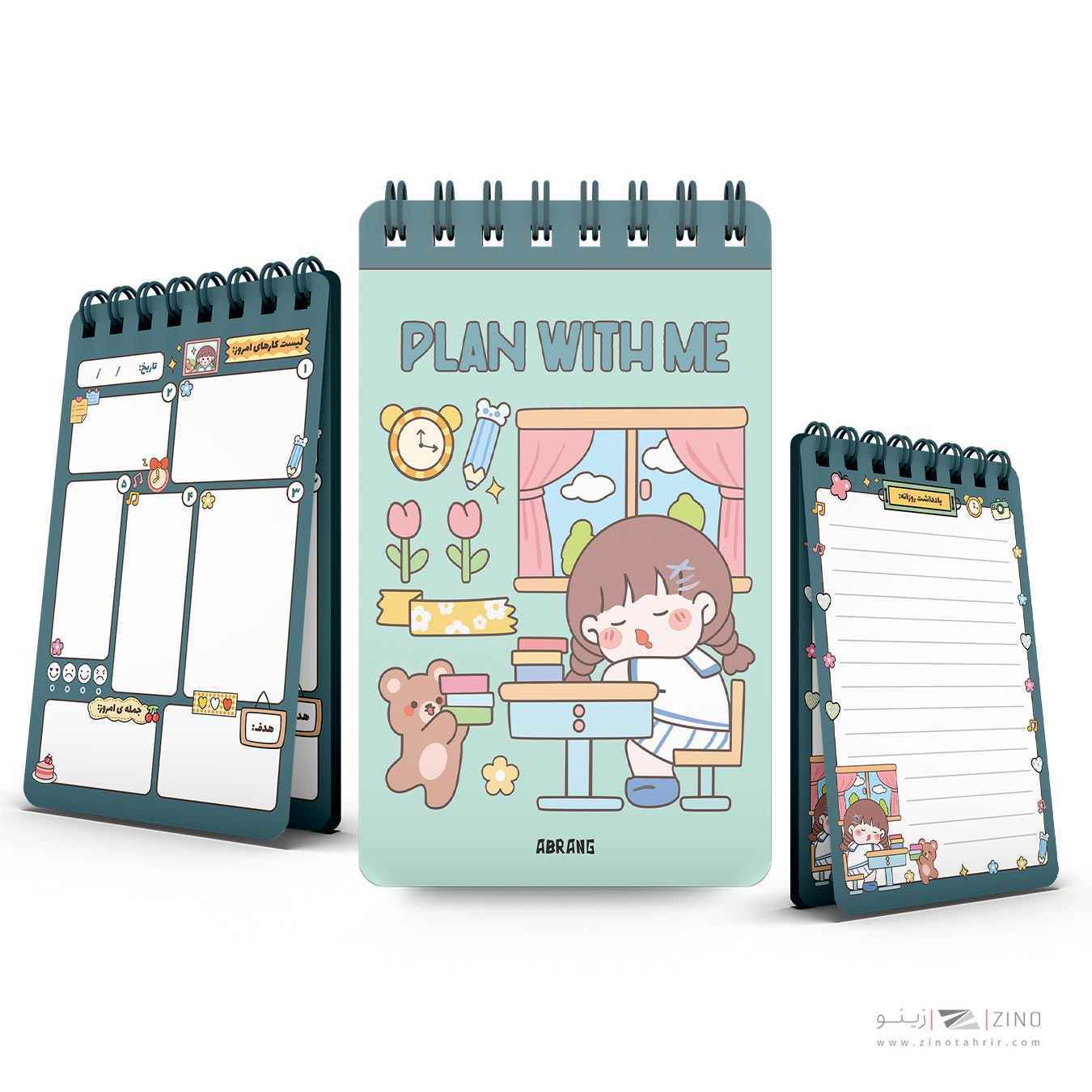 پلنر100برگ مینی سیمی 10*14آبرنگ کد A029