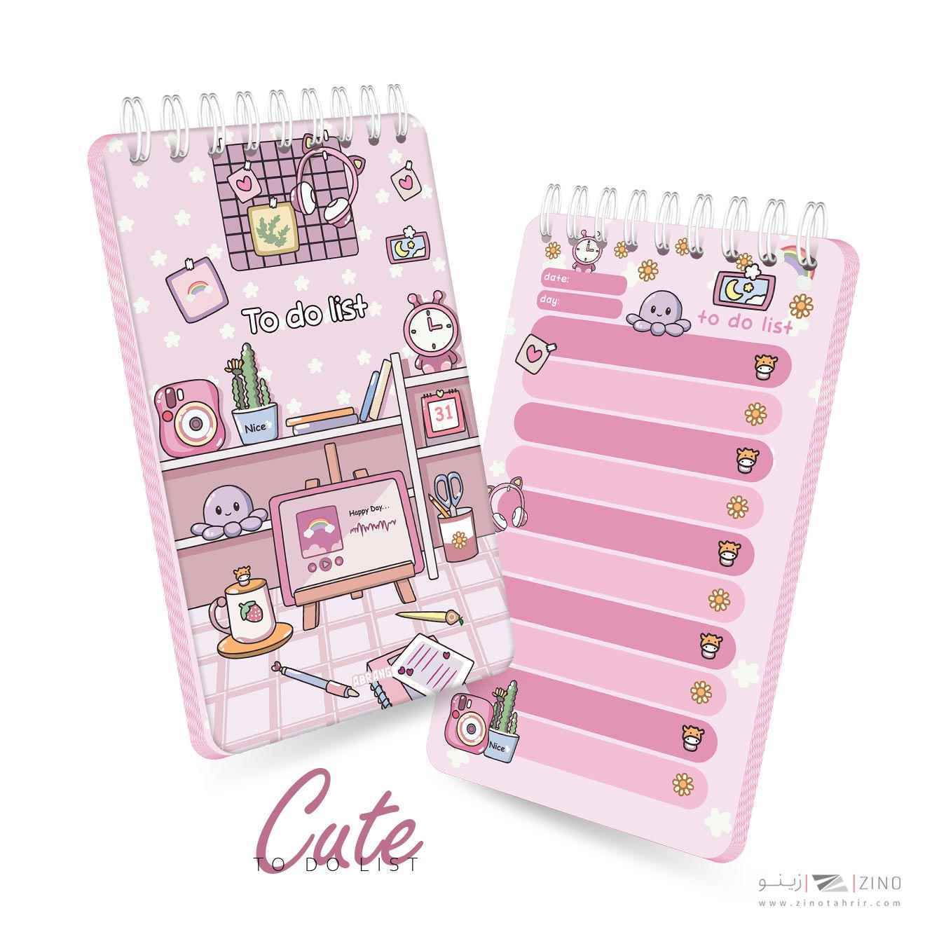 تودولیست100برگ10*17سیم ازبغل آبرنگ