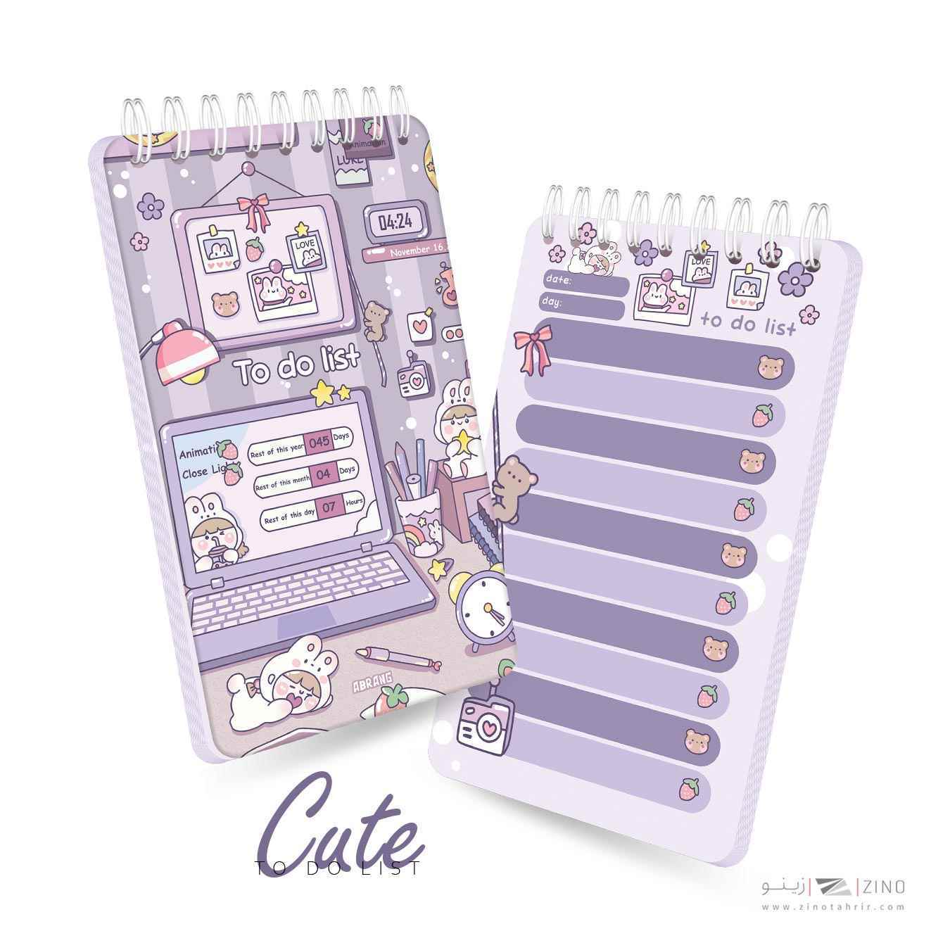 تودولیست100برگ10*17سیم ازبغل آبرنگ