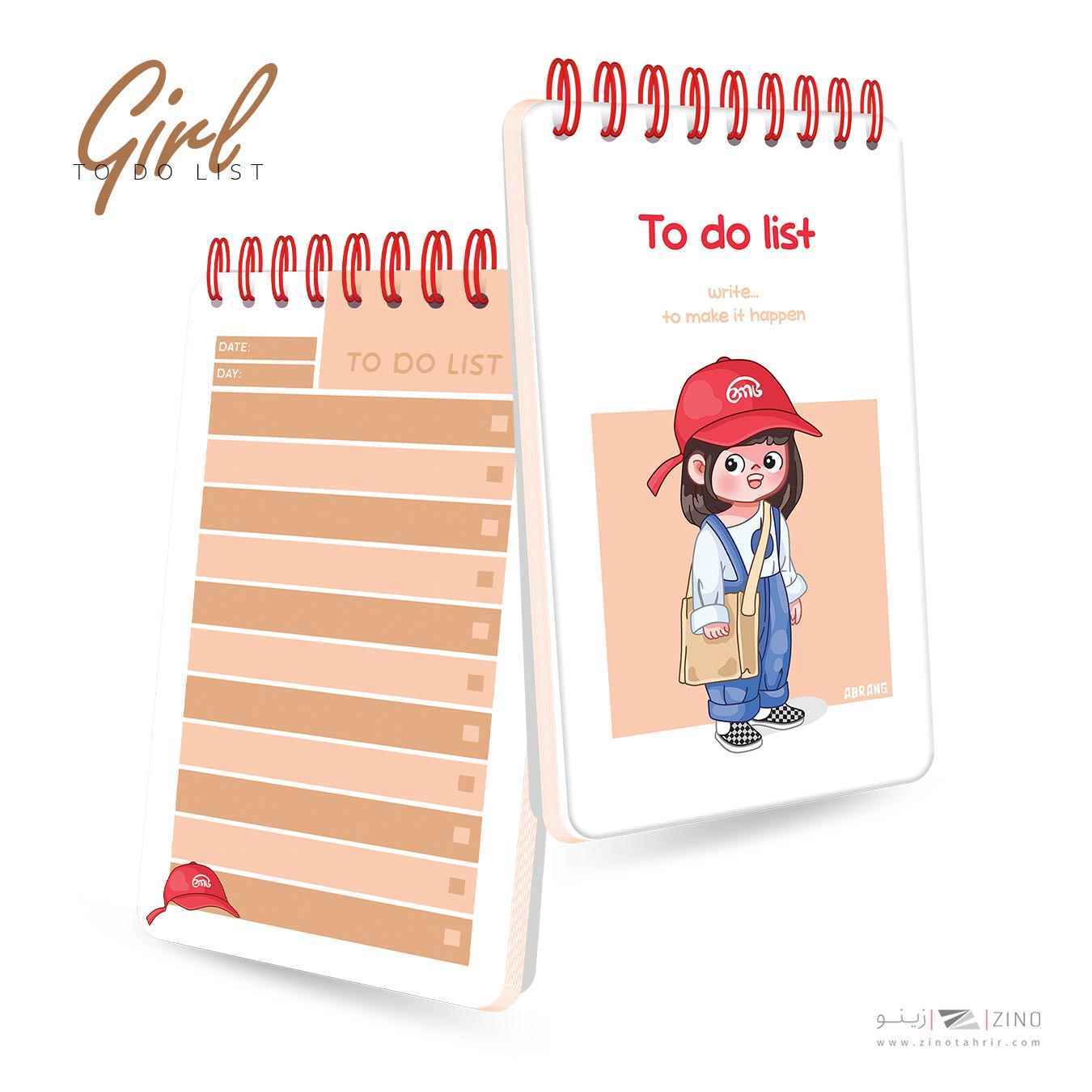 تودولیست100برگ10*17سیم ازبغل آبرنگ