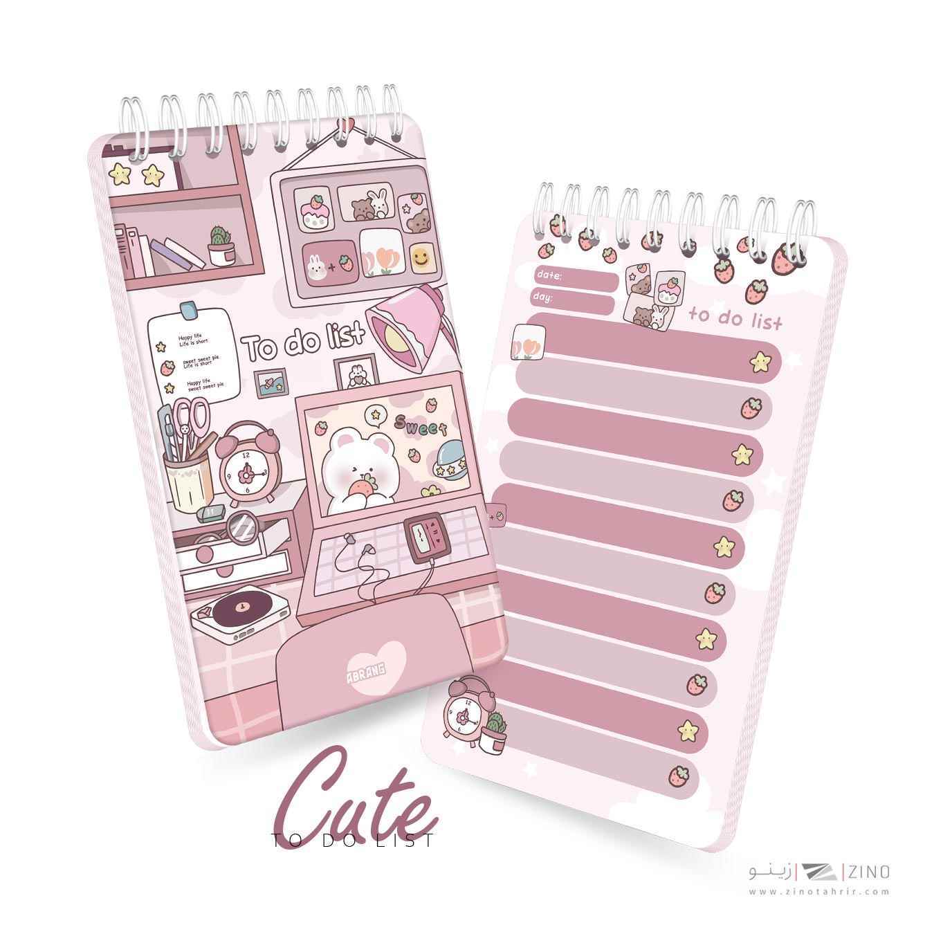 تودولیست100برگ10*17سیم ازبغل آبرنگ