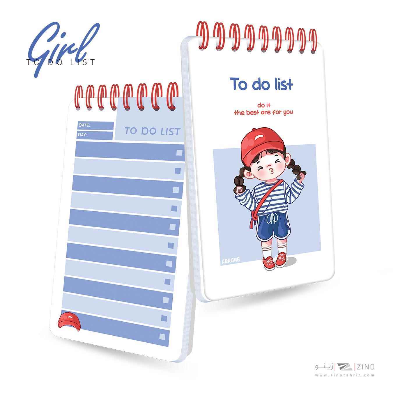 تودولیست100برگ10*17سیم ازبغل آبرنگ