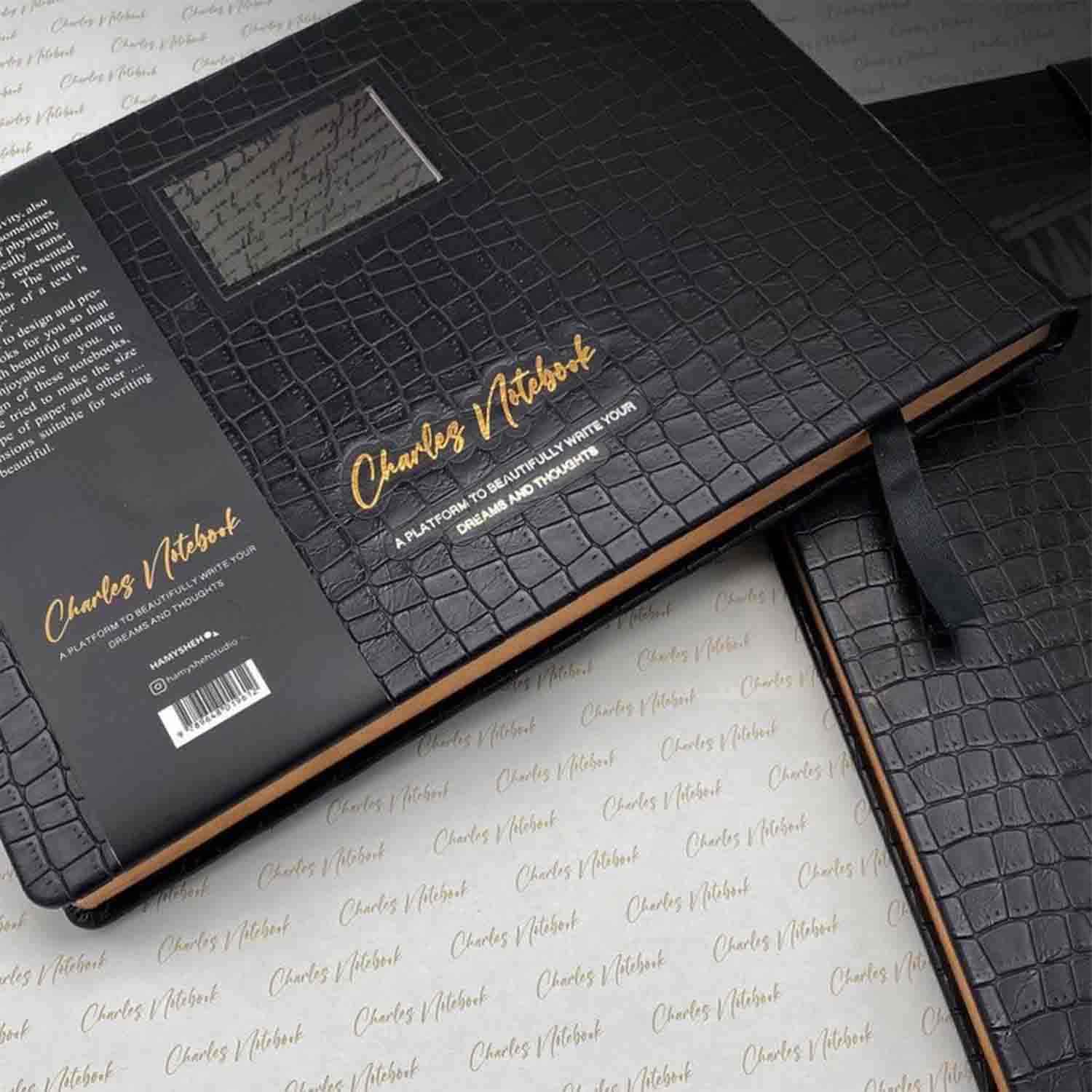 دفتر Charls رحلی ترمو طلاکوب افقی همیشه