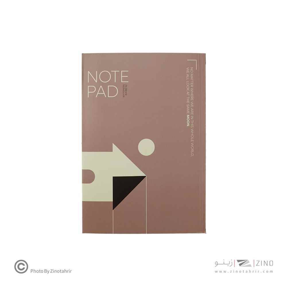 دفتریادداشت(بی خط)21*14ته چسب همین سری MOON