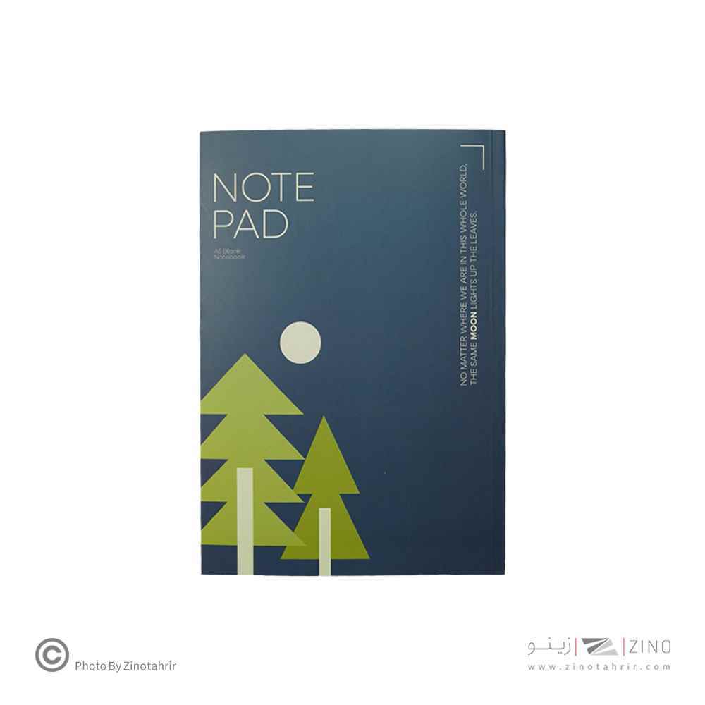 دفتریادداشت(بی خط)21*14ته چسب همین سری MOON
