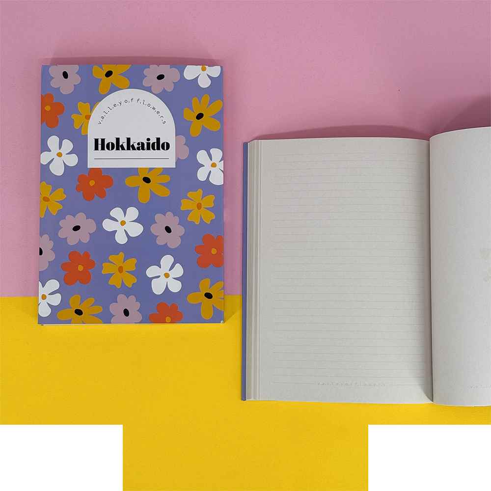 دفتریادداشت(خط دار)21*14ته چسب همین سری FLOWER
