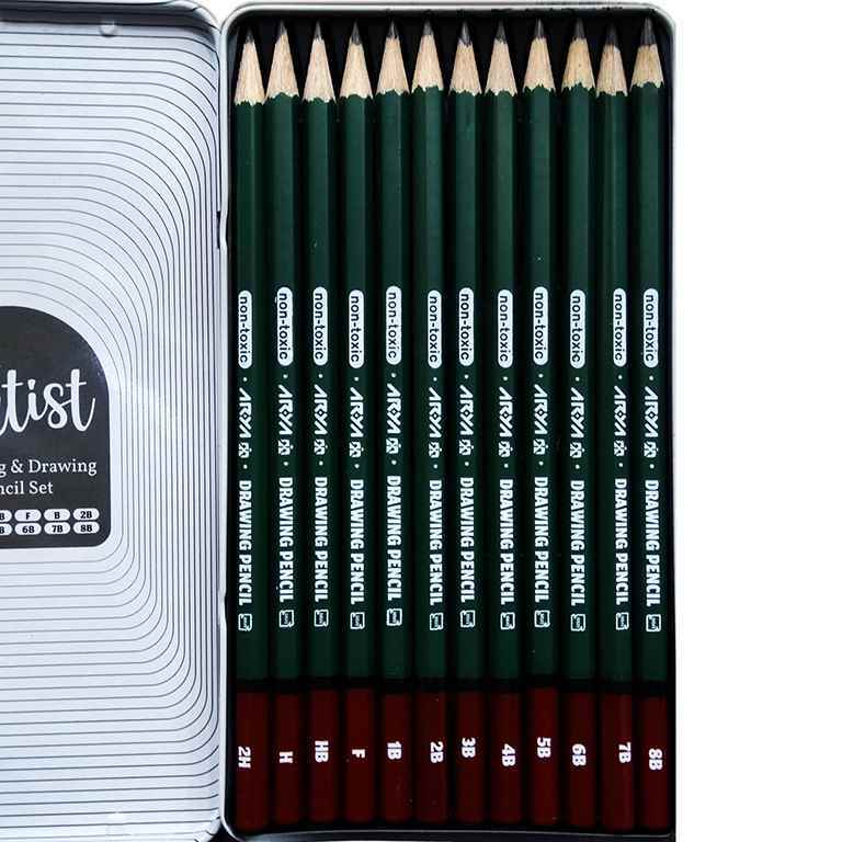 مدادطراحی سری جور جعبه فلزی آریا کد3076/3075