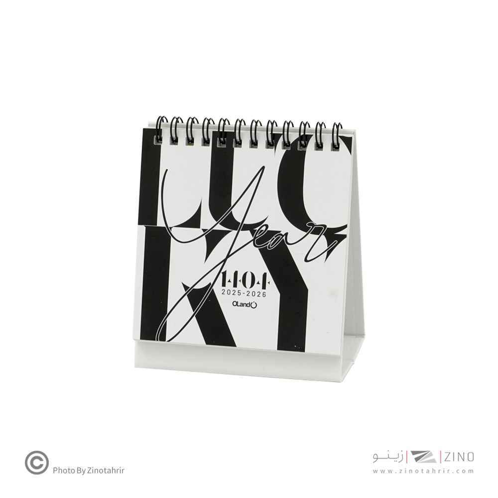 تقویم رومیزی11*11همراه با استیکریادآوری Lucky year الند1404