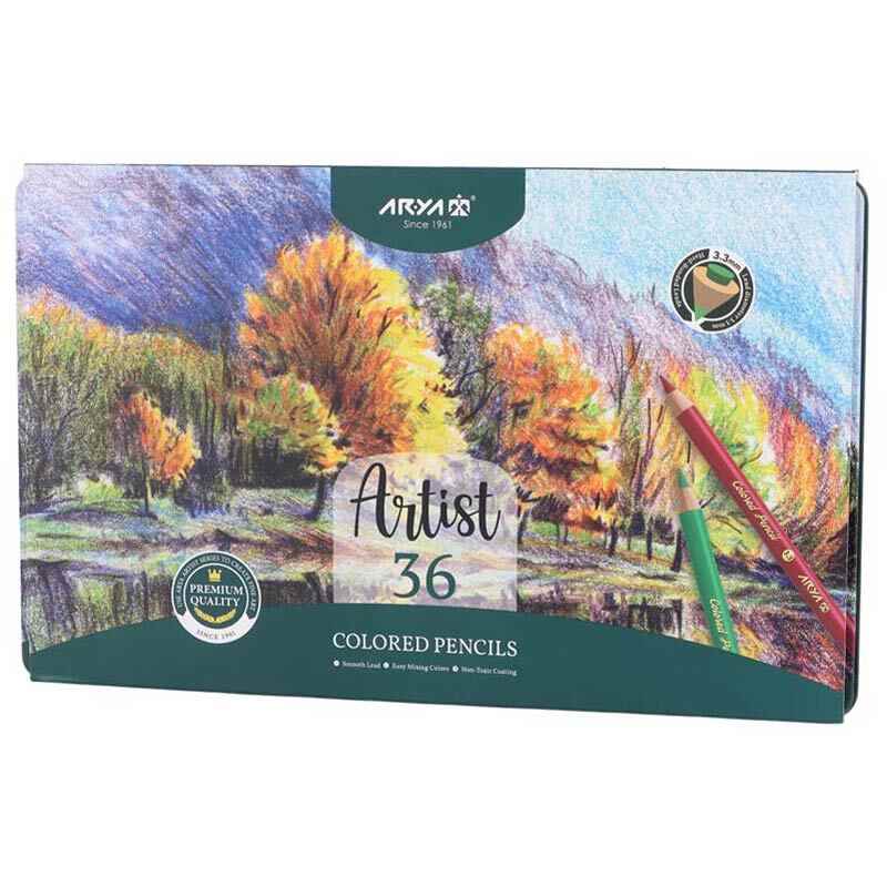 مداد رنگی 36 رنگ آریا artist 3903