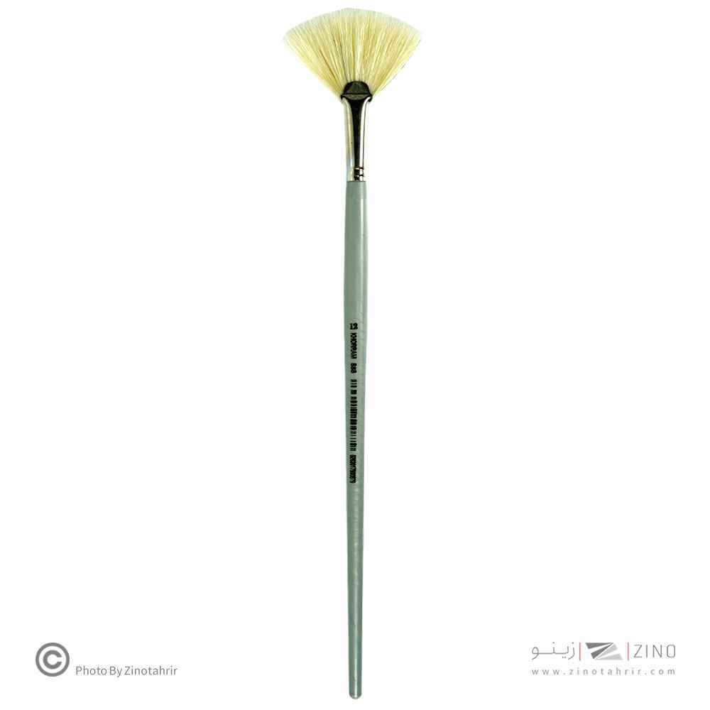 قلموی بادبزنی چتری طبیعی سفید شماره 12 خرم