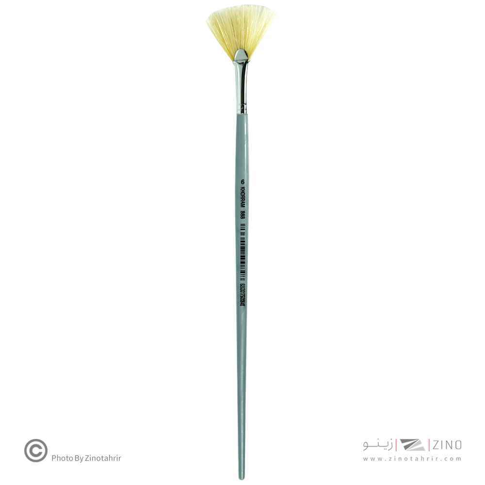 قلموبادبزنی چتری طبیعی سفید شماره 6 خرم