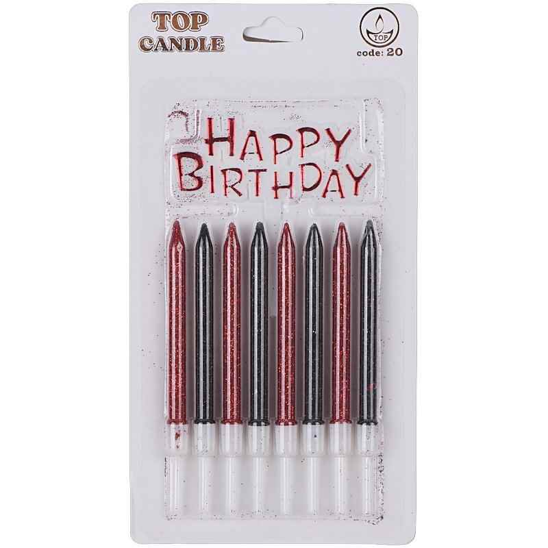 شمع تولد اکلیلی و تاپر happy birthday تاپ کندل کد 20