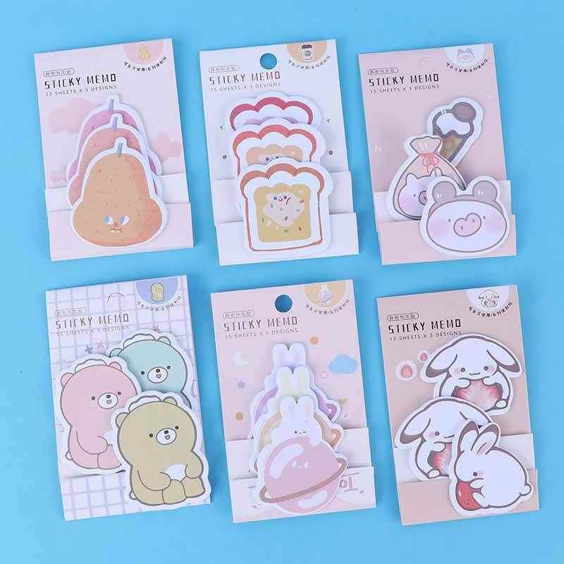 کاغذ یادداشت چسب دار طرح فانتزی sticky memo
