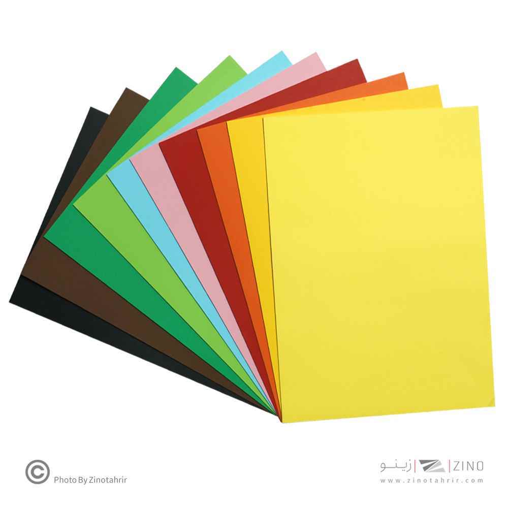 مقوا (180گرم)70 *50بسته10رنگ100برگی برسا