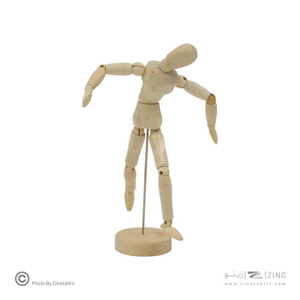 فیگورآدمک20سانت چوبی(جعبه طلقی)پارس آرتیست اعلا