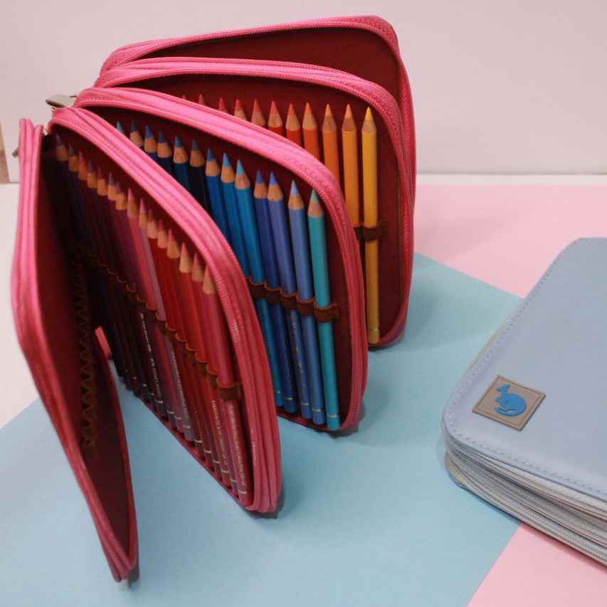 کیف مدادرنگی 120عددی چهار زیپ سریB لوتو