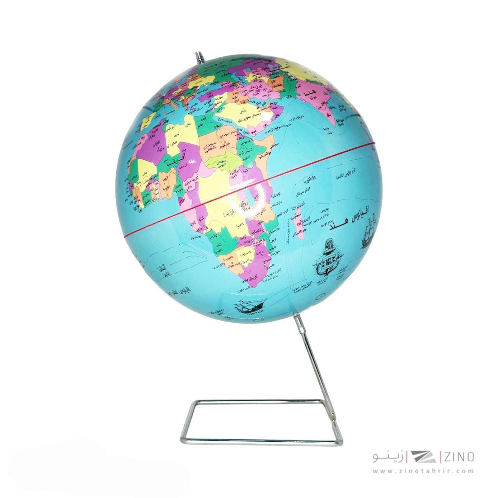 کره جغرافیایی سایز30پایه هندسی ایده کد126