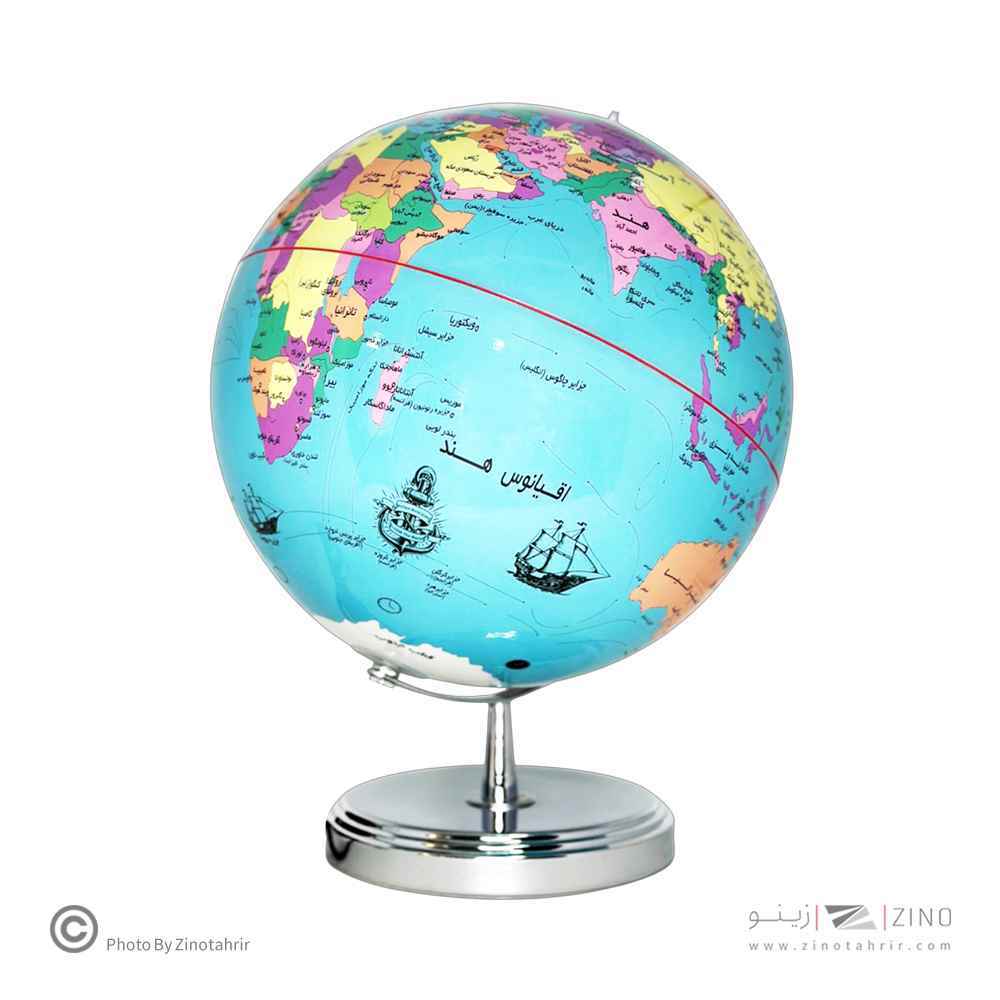 کره جغرافیایی سایز30پایه کلاسیک چراغدار ایده کد129