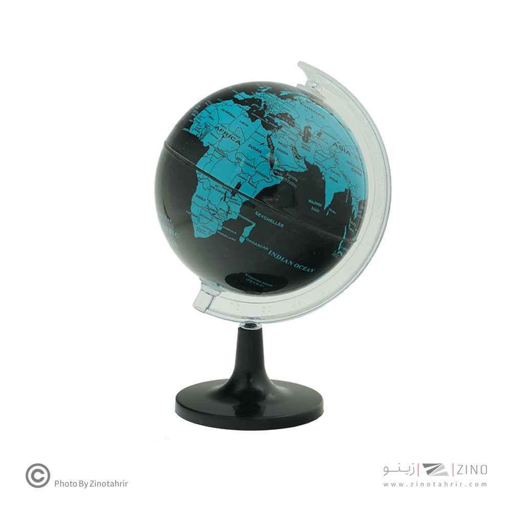 کره جغرافیایی سایز14 پایه کلاسیک آبی پرشین لاتین ایده