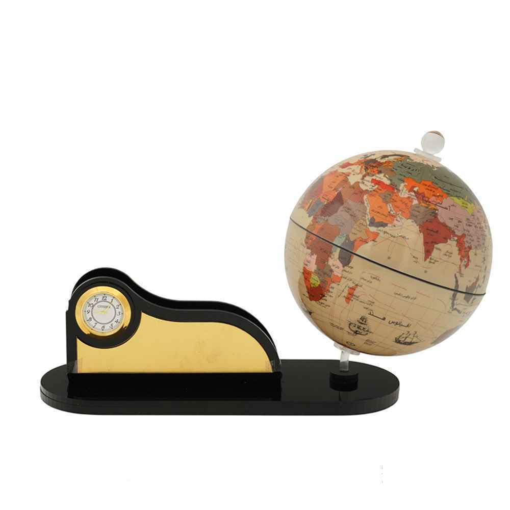 کره جغرافیایی سایز14 پایه کپسولی دکوراتیو ایده کد133