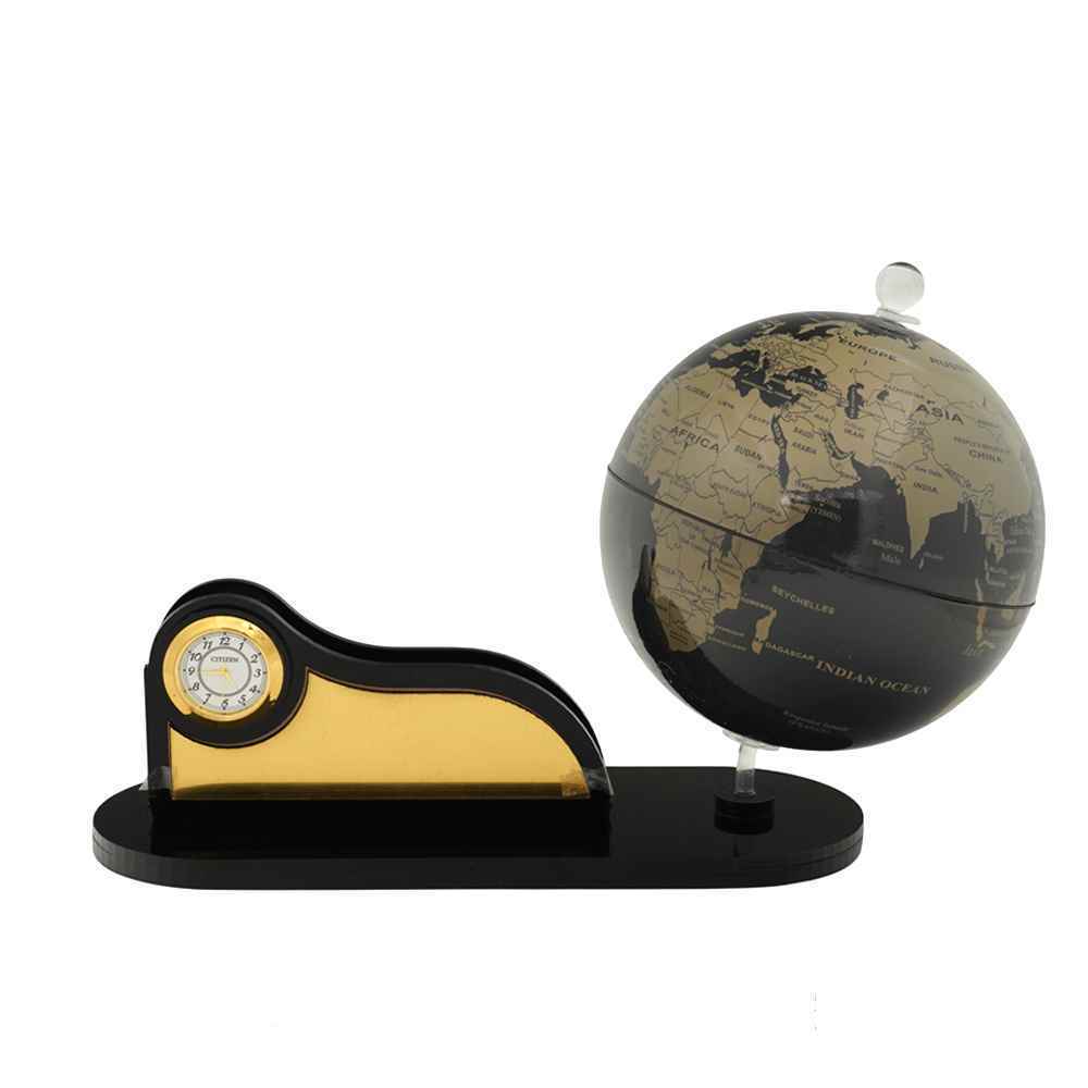 کره جغرافیایی سایز14 پایه کپسولی دکوراتیو ایده کد133