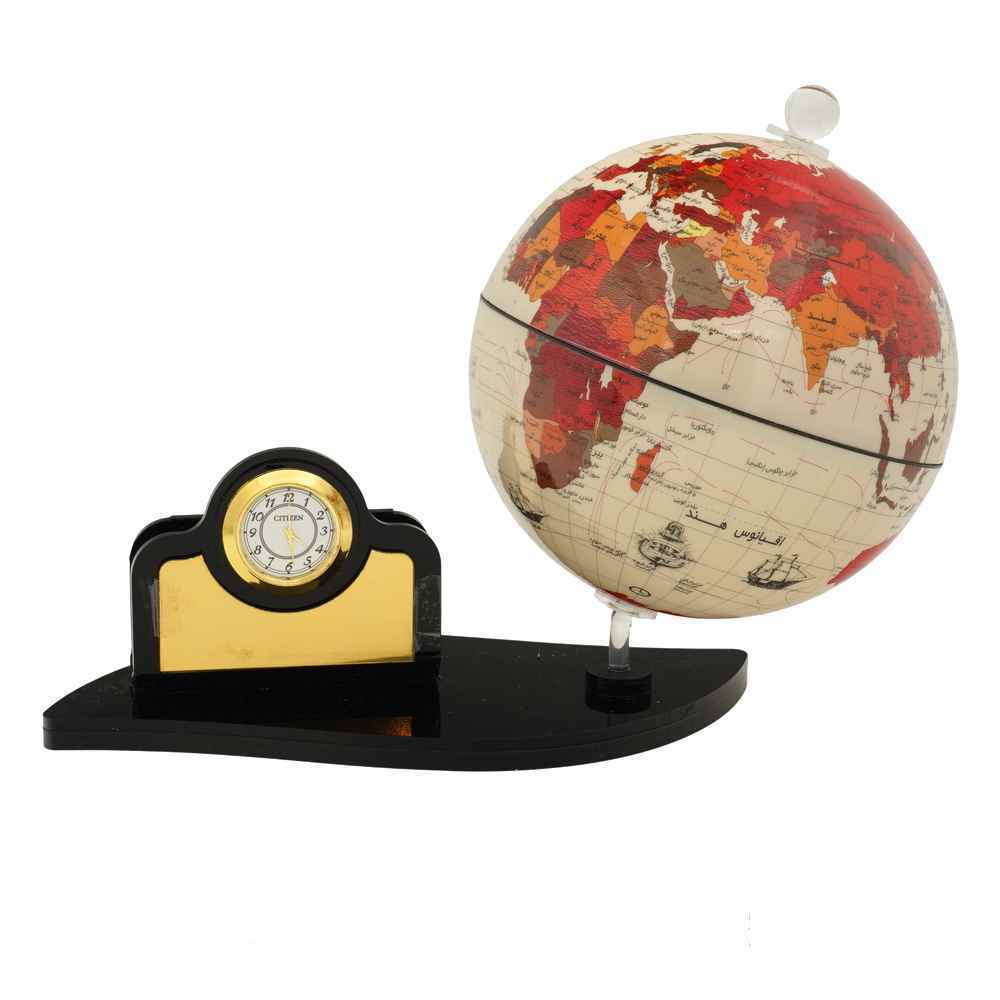 کره جغرافیایی سایز14پایه اشکی دکوراتیو ایده کد134