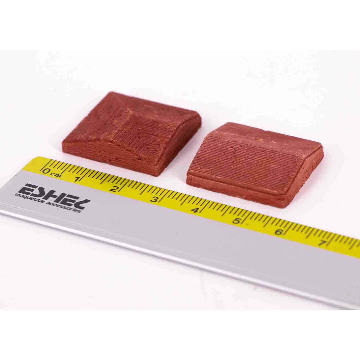 تاج دیواری وسرستون وکنج قرمزمقیاس 1/12 تعداد50عددی اشل 