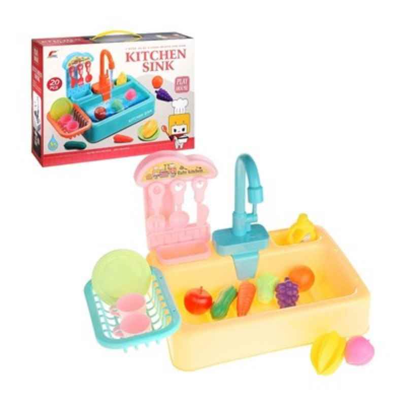 اسباب بازی سینک ظرفشویی مدل 6060 kitchen sink toy