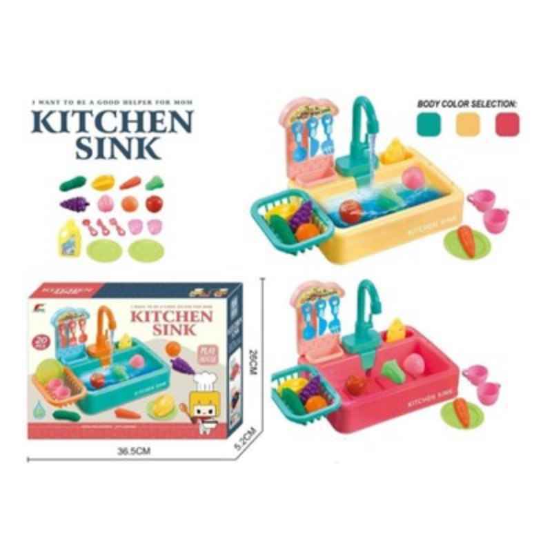 اسباب بازی سینک ظرفشویی مدل 6060 kitchen sink toy
