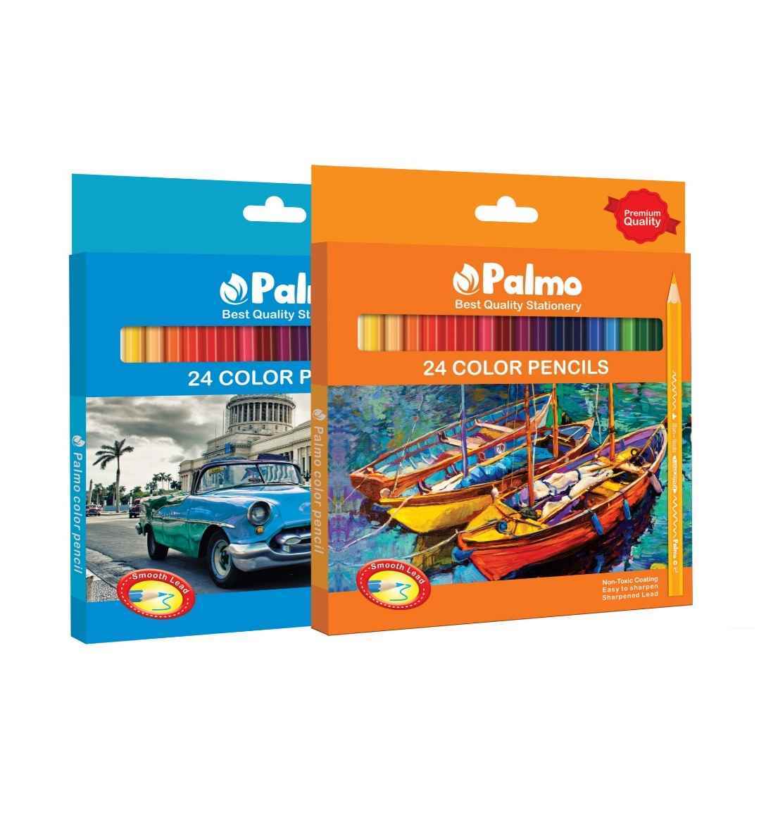 مدادرنگی24رنگ جعبه مقوایی پالمو
