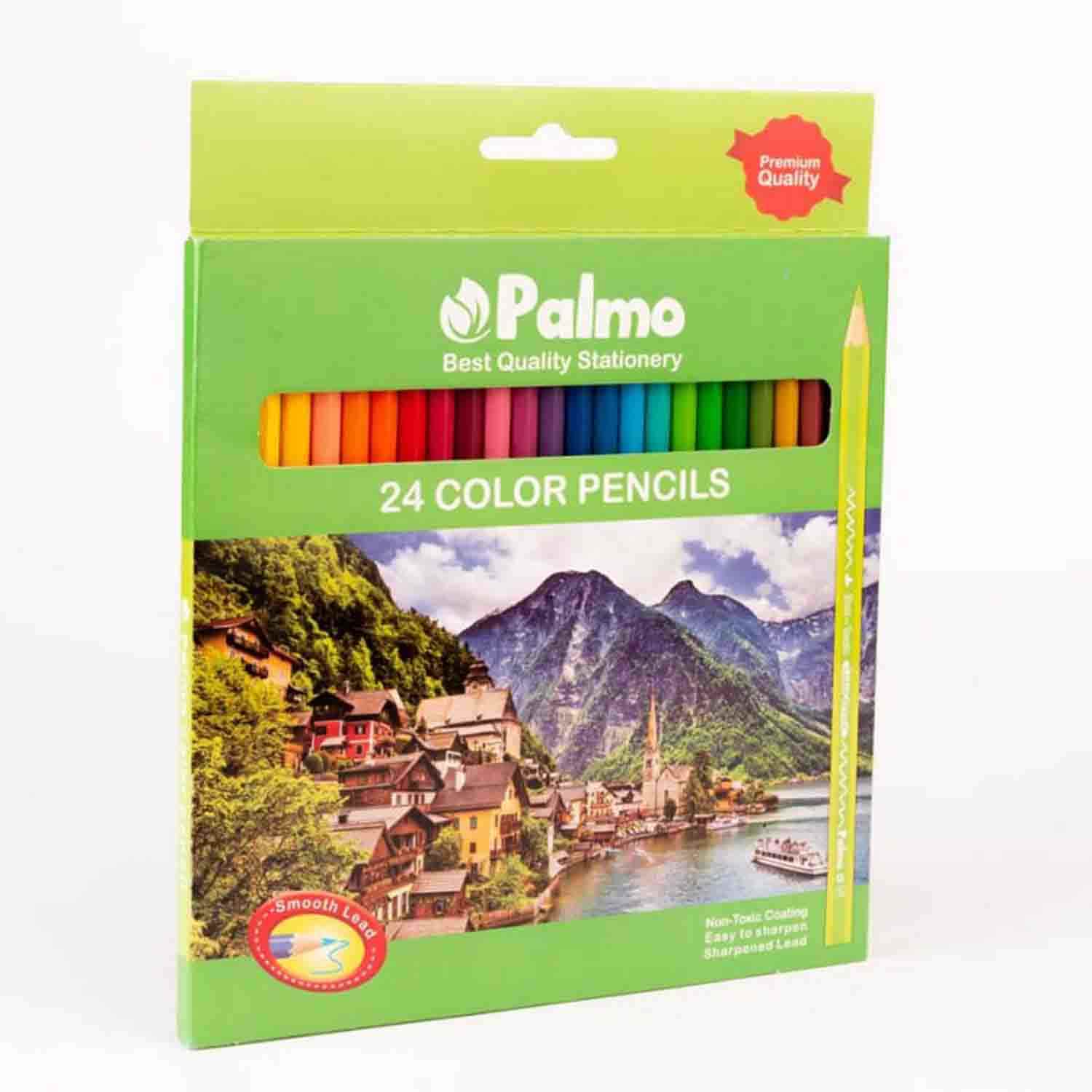 مدادرنگی24رنگ جعبه مقوایی پالمو