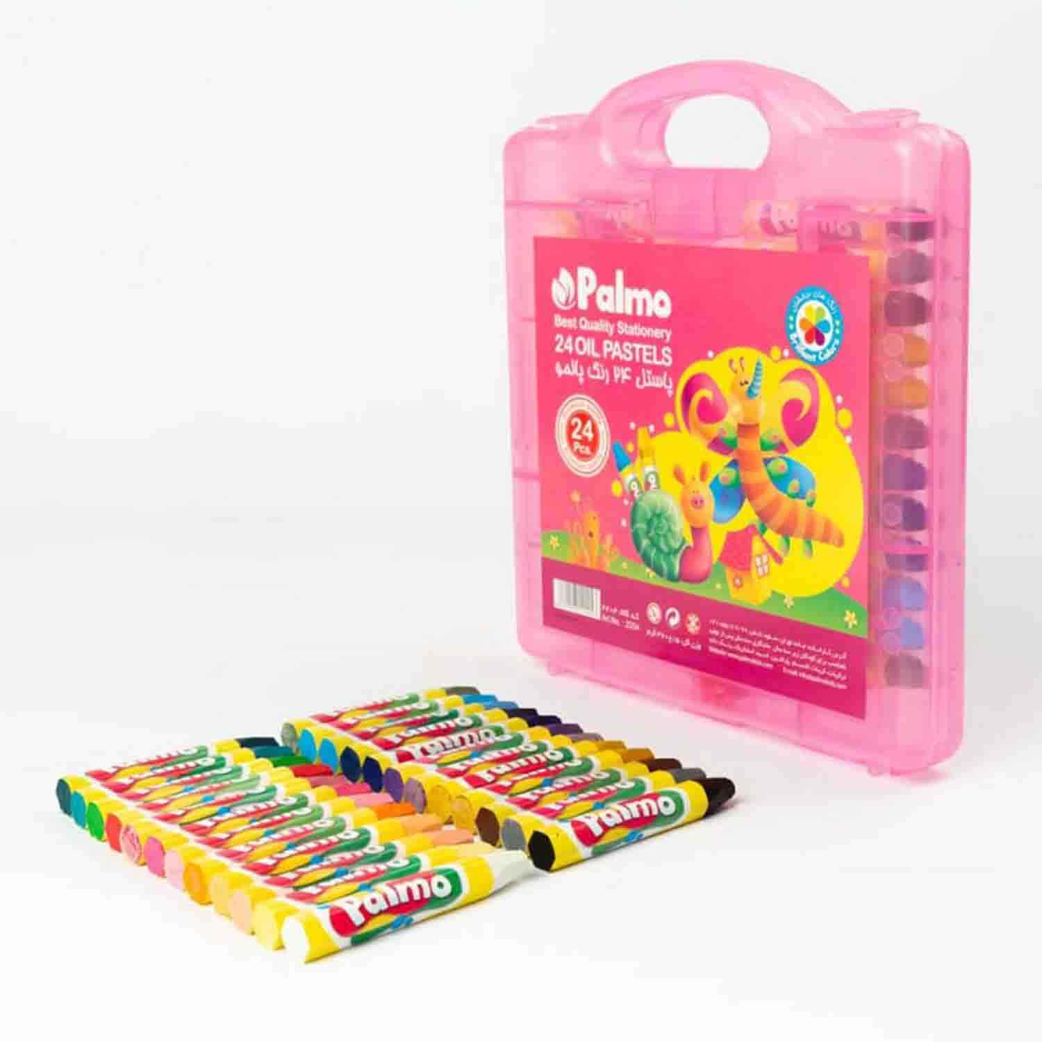 پاستل روغنی24رنگ طلقی پالمو کد2204