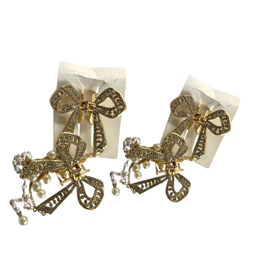 کلیپس فلزی مروارید دار