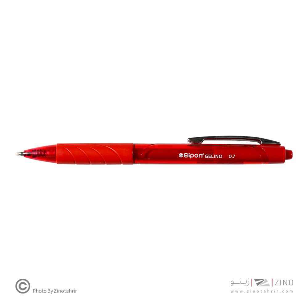 روان نویس فشاری ژلینو قرمز 0/7 الیپون