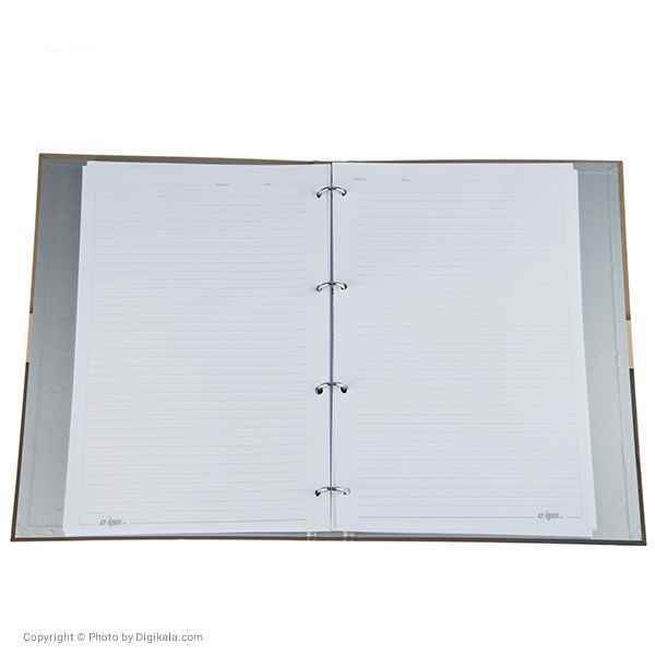 دفترکلاسوری 4حلقه قفل فلزایده