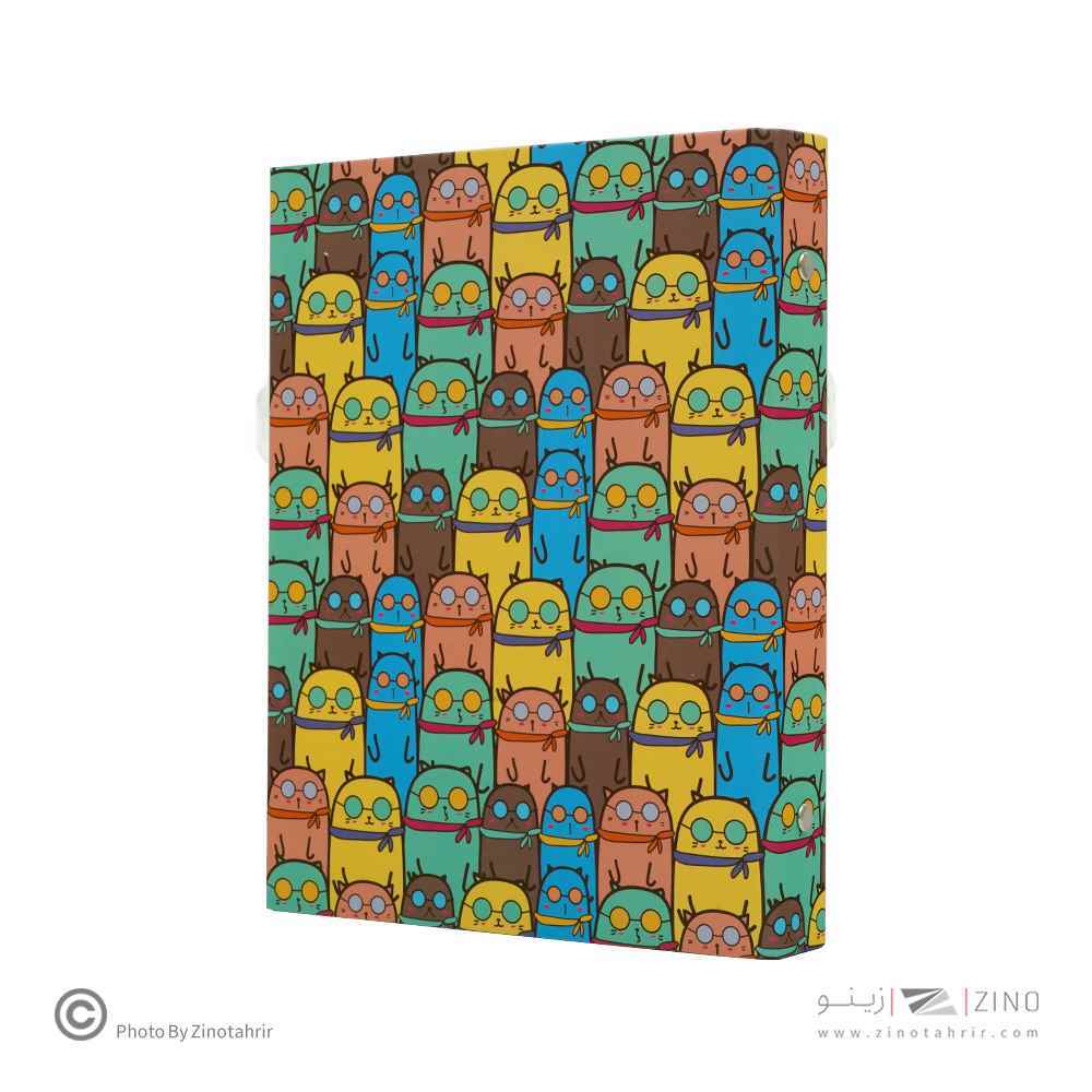 دفترکلاسوری20حلقه100برگ قفل فلز برگ سری راندو کد71502