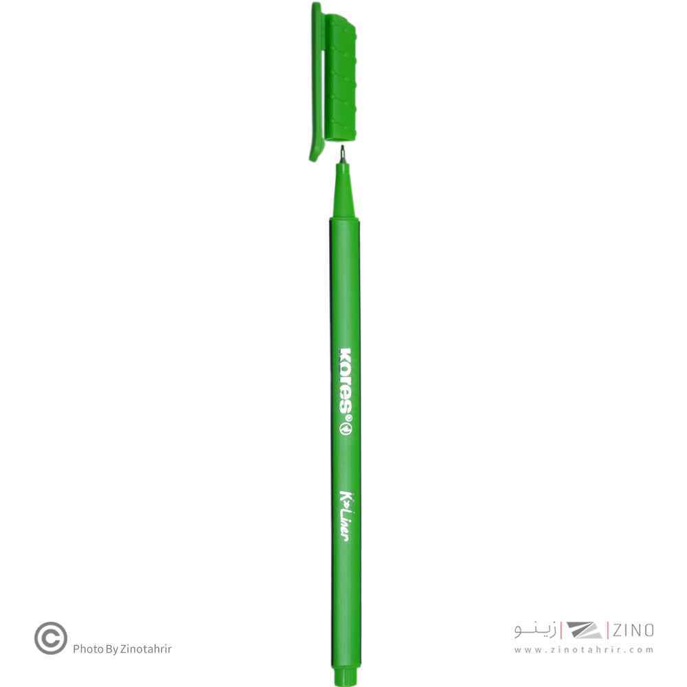 روان نویس نوک نمدی بدنه سه گوش کورس رنگ سبزروشن کد28165