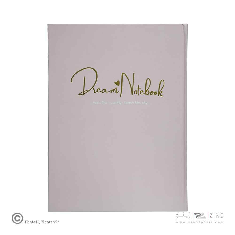 دفتر100برگ خطدارA4 ته دوخت جلدسخت طلاکوب/نقره برگ سری کیوت پالت کد70401