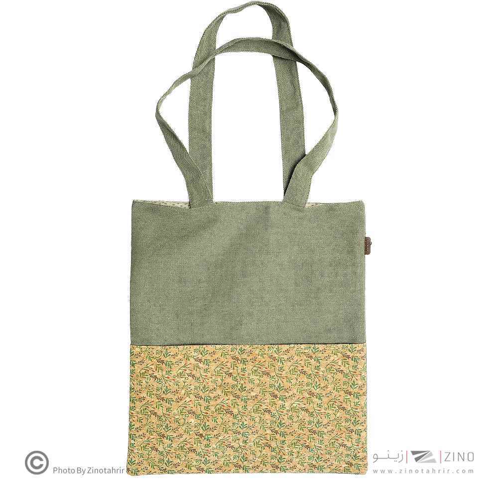 ساک خرید(توت بگ) بزرگ چوب پنبه باروک لیام کدL-16065