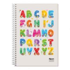 دفتر60برگ چهارخط وزیری سیمی الیپون جلدنرم فانتزی کد291کارتن72عددی