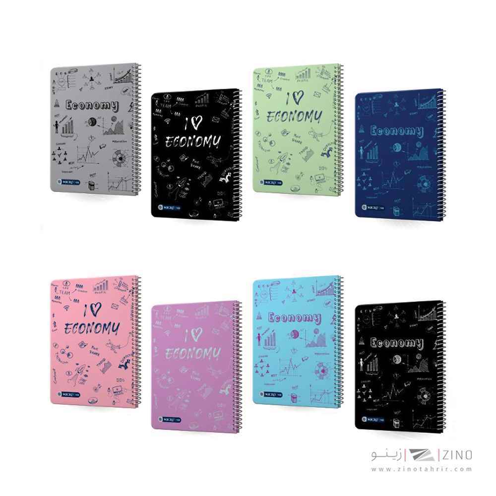 دفتر100برگ وزیری سیمی جلد سخت میکرو سری فرمول کدC71/72/73/74/75