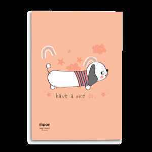 دفتر40برگ وزیری شومیزکلاسیک الیپون کد210کارتن 112عددی