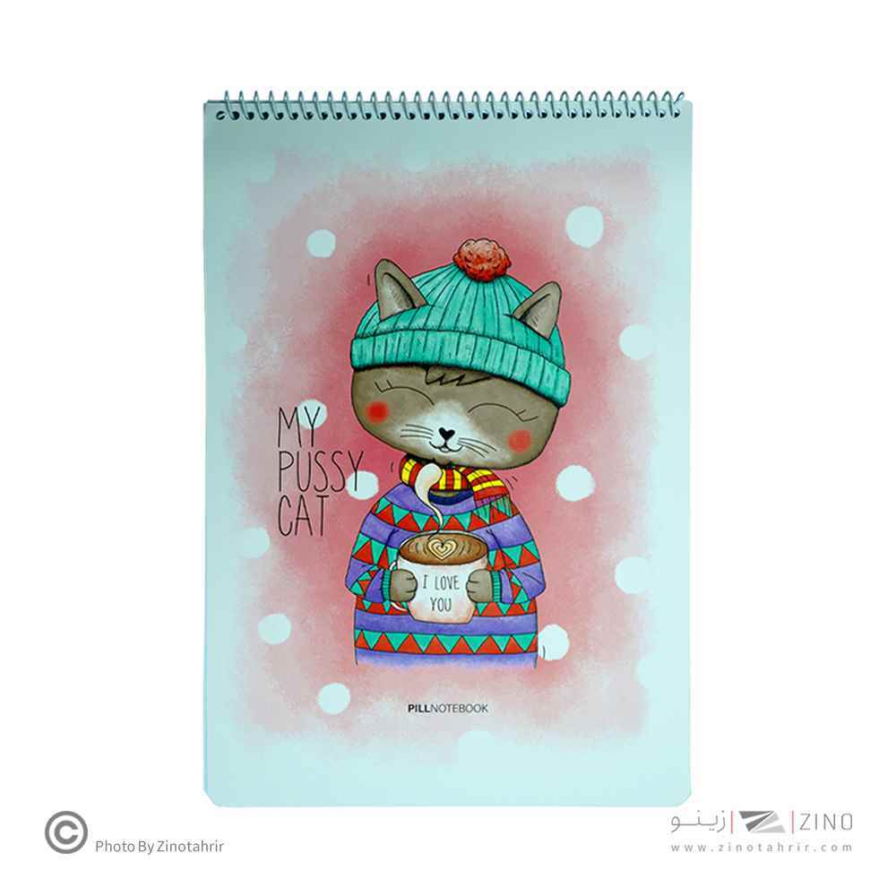 دفتر50برگ نقاشی رحلی سیم ازبالا ایندربرد پیل 