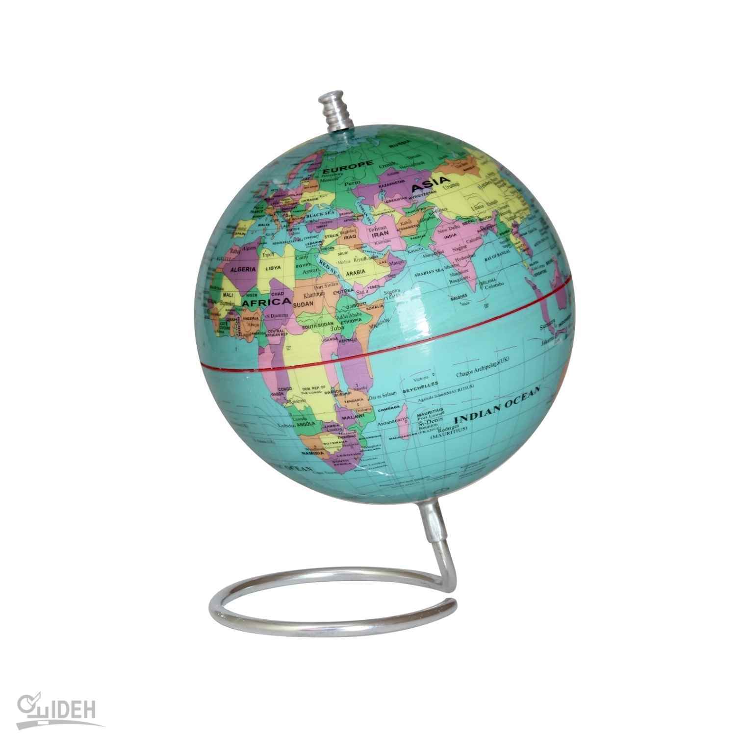 کره جغرافیایی سایز14 پایه هندسی آبی لاتین ایده